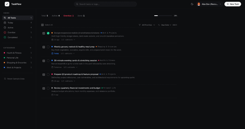 TaskFlow Preview